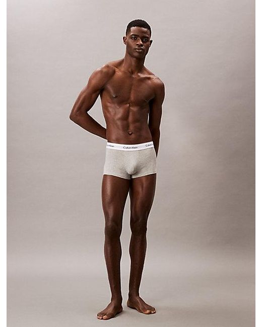 Calvin Klein 3-Pack Lage Boxers in het White voor heren