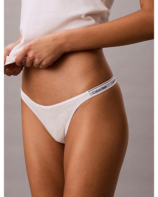 Calvin Klein Multicolor Dipped String Thong Icon Logo