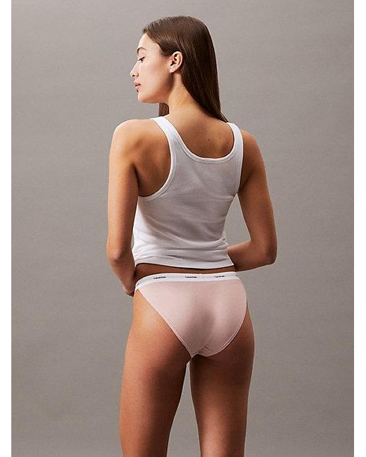 Calvin Klein 3-Pack Bikinislips in het Gray