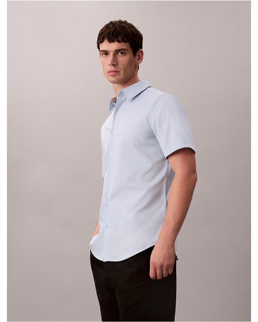 Calvin Klein Multicolor Cotton Stretch Slim Button-Down Shirt for men
