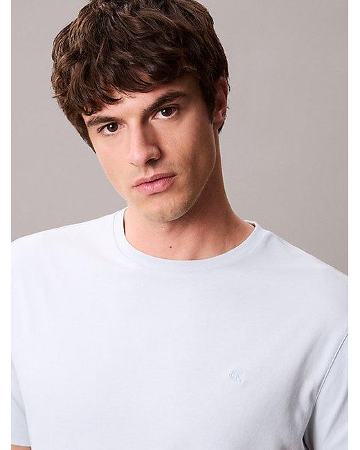 Calvin Klein T-Shirt Aus Pima-Baumwolle in White für Herren