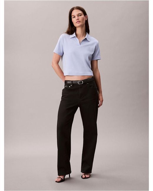 Calvin Klein Multicolor Calvin Klein Cotton Contour Rib Polo Tee