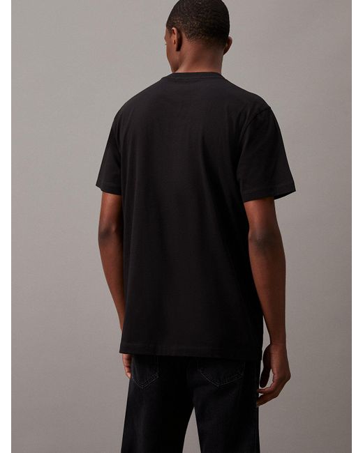 Calvin Klein Black Monogram T-shirt for men