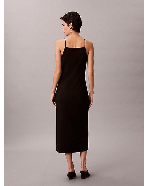Calvin Klein Black Jeans Milano Jersey Cami Dress