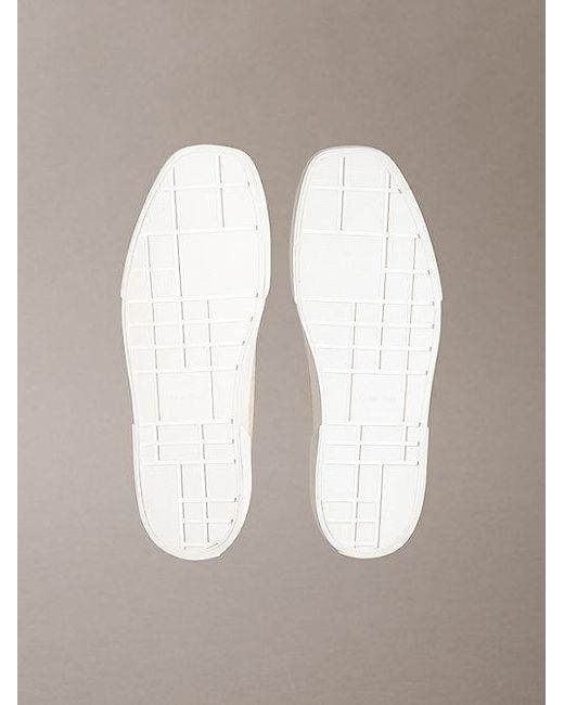 Calvin Klein Natural Ck Luna Emblem Logo Jacquard Trainers
