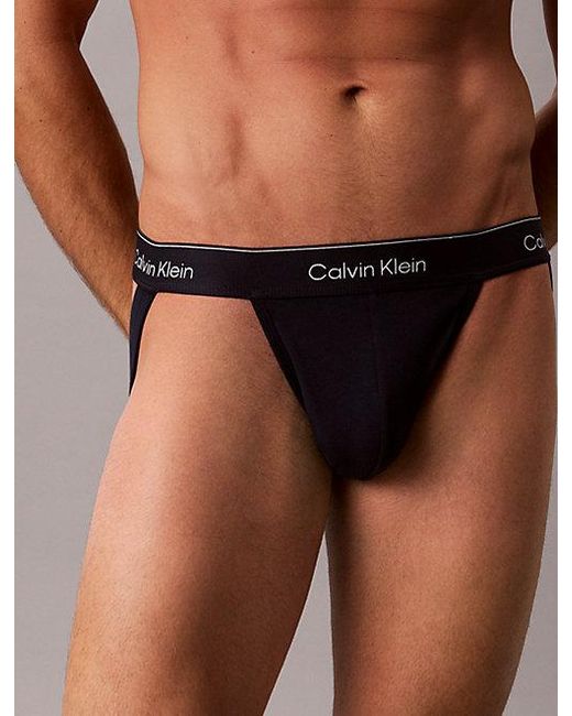 Calvin Klein Blue 3 Pack Jock Straps for men