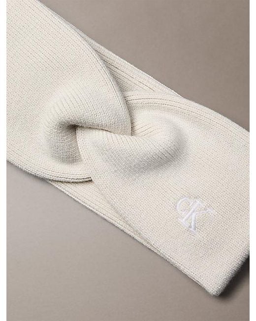 Calvin Klein Gray Soft Twist Headband