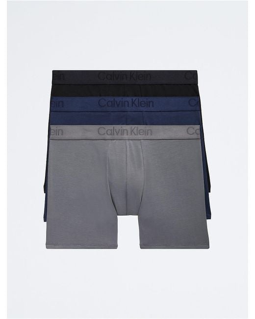 Calvin Klein Gray Ck 3-Pack Boxer Brief for men