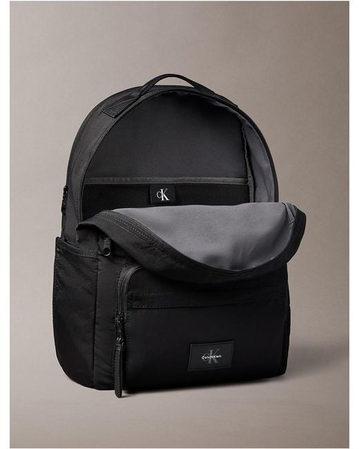 Calvin Klein Gray Nylon Round Backpack for men