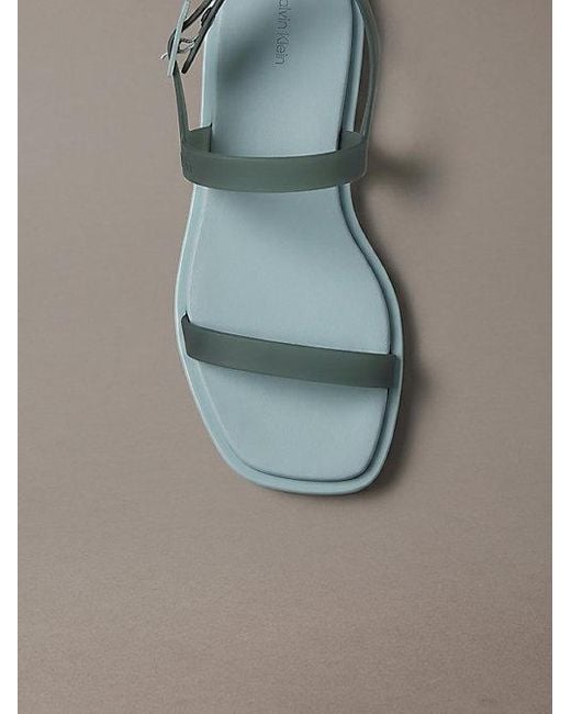 Calvin Klein Gray Finni Jelly Slingback Sandals