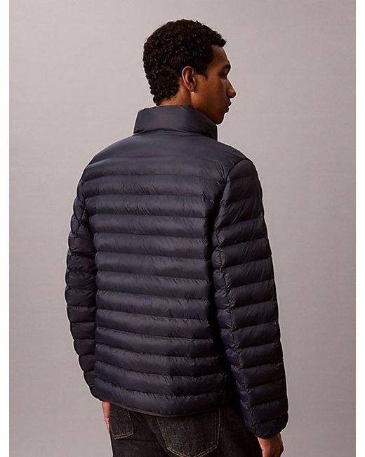 Calvin Klein Blue Lightweight Puffer Jacket for men