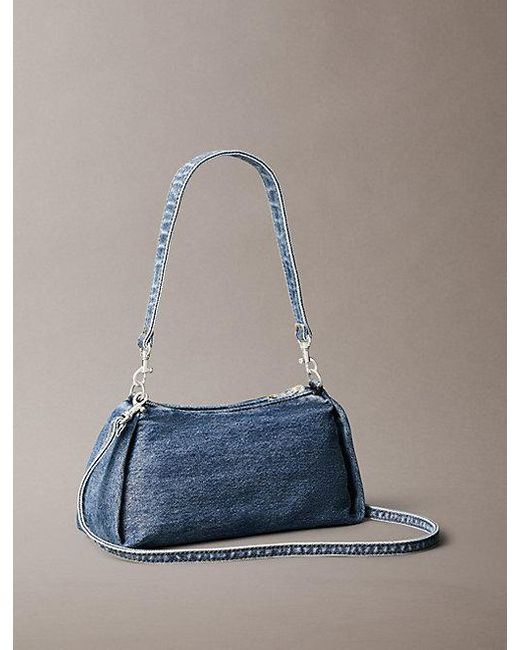 Calvin Klein Blue Kleine Denim-Schultertasche