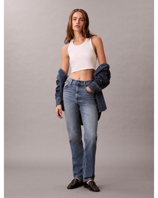 Calvin Klein Blue Mom Jeans