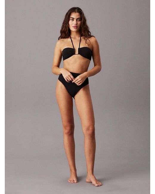 Calvin Klein Black Bandeau Bikini Top