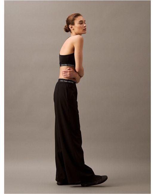 Calvin Klein Multicolor Modern Sport Wide Leg Track Pants