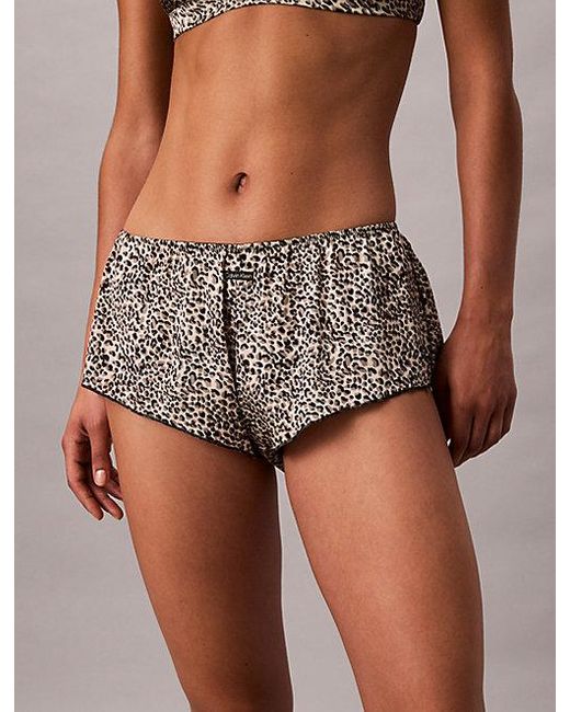 Calvin Klein Multicolor Boy Shorts Signature Satin