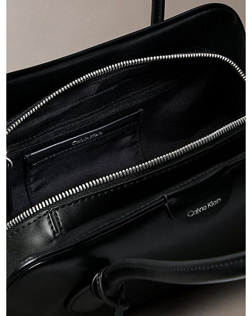 Calvin Klein Black Emblem Logo Shoulder Bag