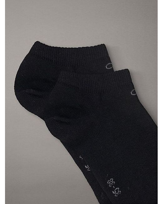 Calvin Klein Black 3 Pack Soft Cotton Stretch Ankle Socks