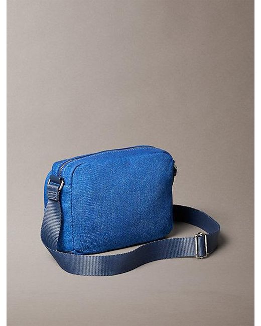 Calvin Klein Blue Denim Camera Bag for men