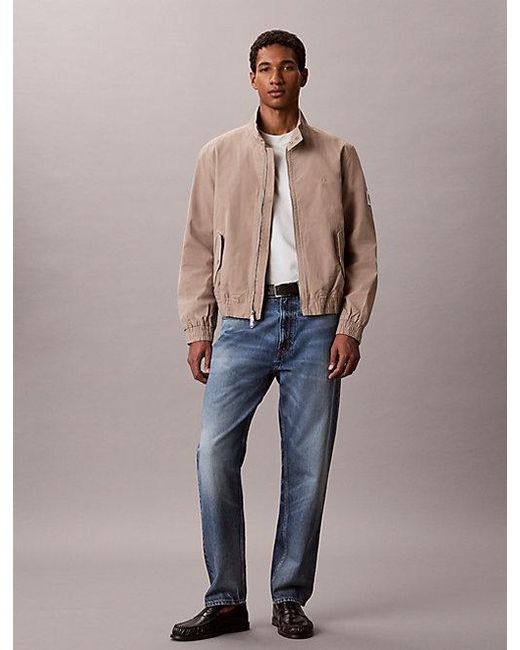 Calvin Klein Blue Jeans Lightly Padded Cotton Twill Jacket for men