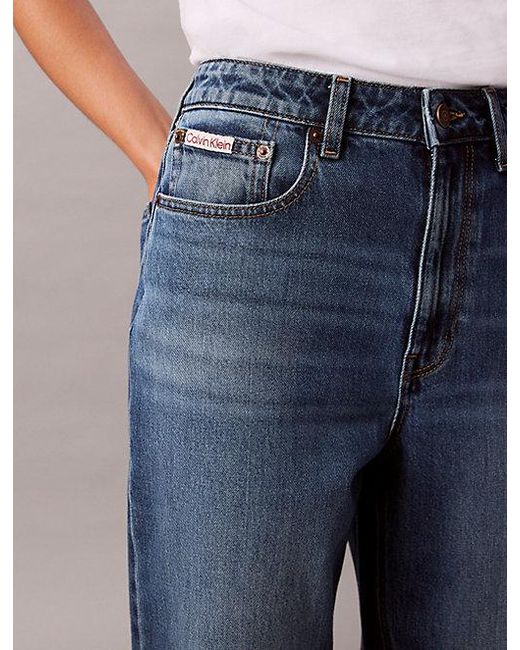 Calvin Klein Blue Jeans High Rise Tapered Jeans