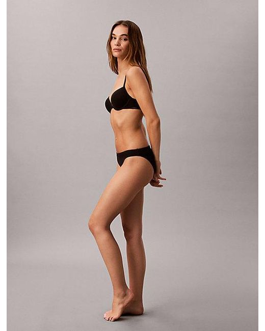 Calvin Klein Push-Up Bikinitop in het Brown