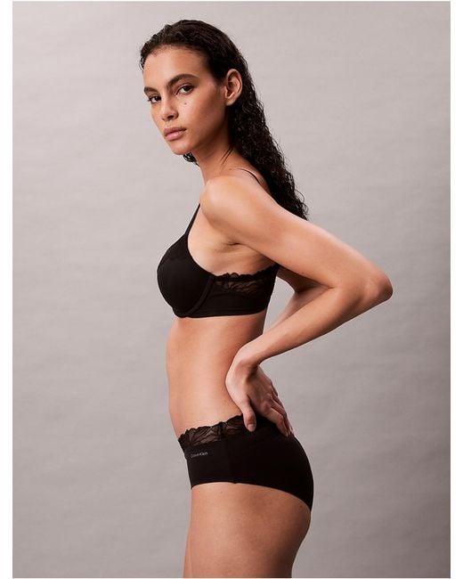 Calvin Klein Black Lightly Lined Full Coverage Bra