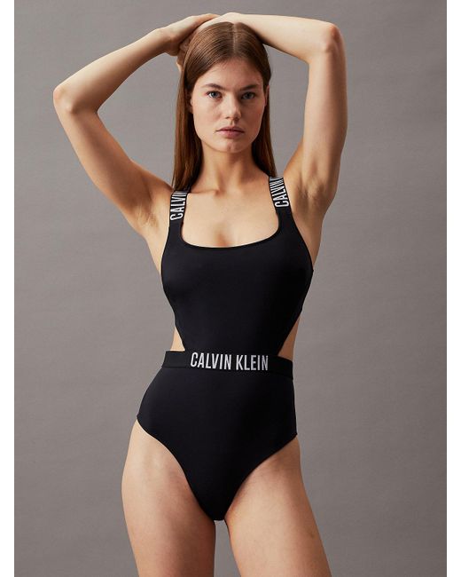 Calvin Klein Black Cut Out Swimsuit - Intense Power