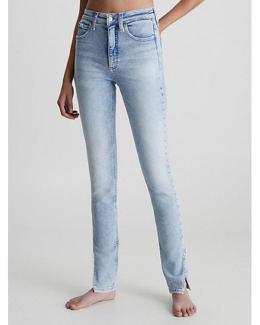 High Rise Super Skinny Jeans de Calvin Klein de color Azul | Lyst