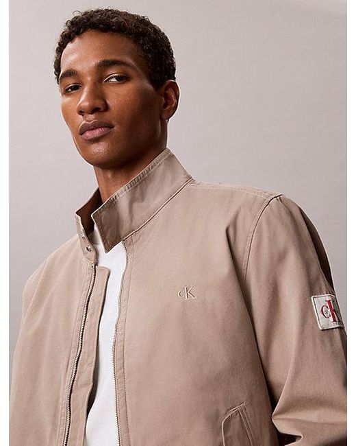Calvin Klein Blue Jeans Lightly Padded Cotton Twill Jacket for men