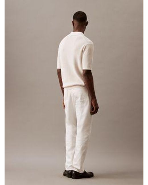 Calvin Klein Standard Straight Jeans in Natural für Herren