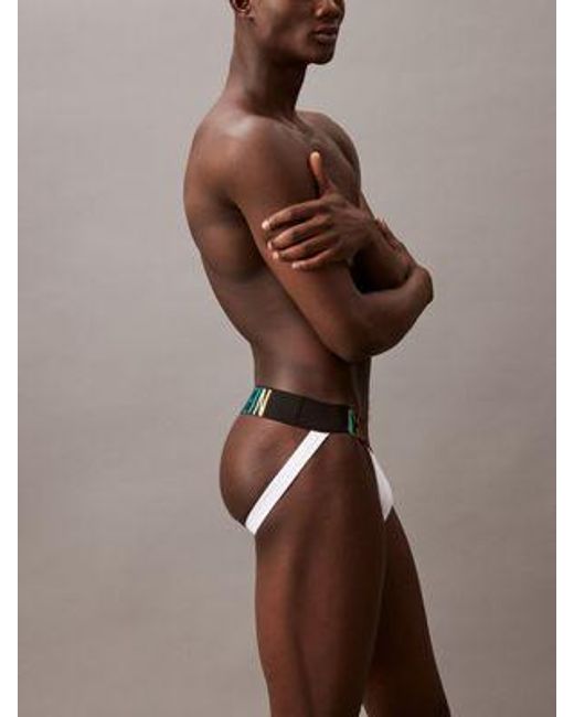 Calvin Klein Jock Strap - Intense Power Pride in het Brown voor heren