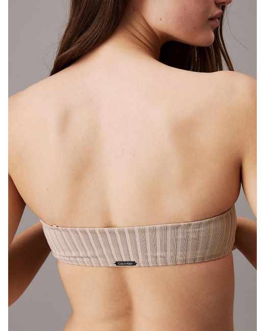 Calvin Klein Natural Bandeau Bikini Top