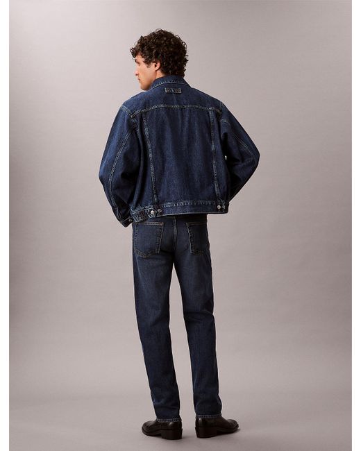 Calvin Klein Blue Standard Straight Fit Jeans for men