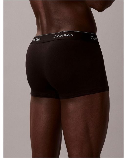 Calvin Klein Black Icon Cotton Stretch Trunk for men