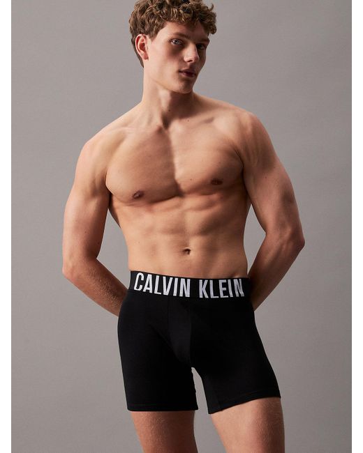 Calvin Klein Black 3 Pack Boxer Briefs - Intense Power for men