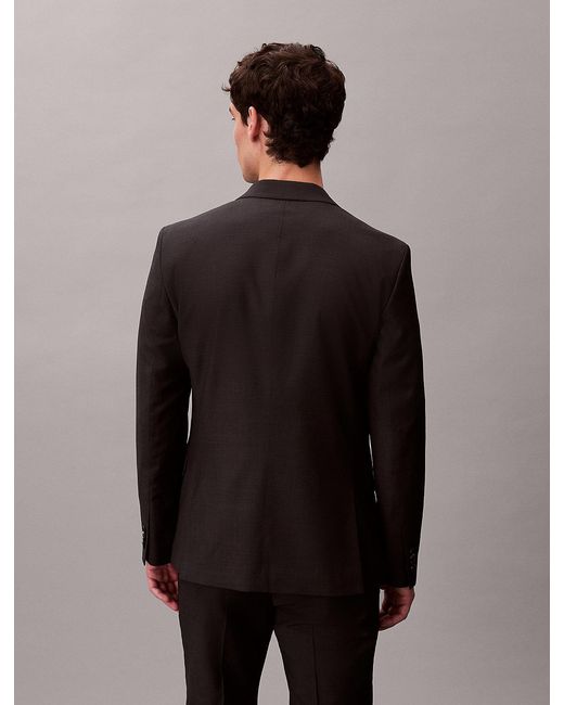 Calvin Klein Gray Micro Dot Slim Blazer for men