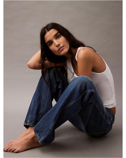 Calvin Klein Blue 90S Straight Jean