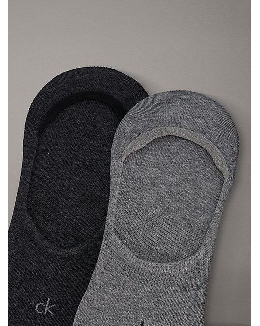 Calvin Klein Black 3 Pack Soft Cotton Invisible Socks for men