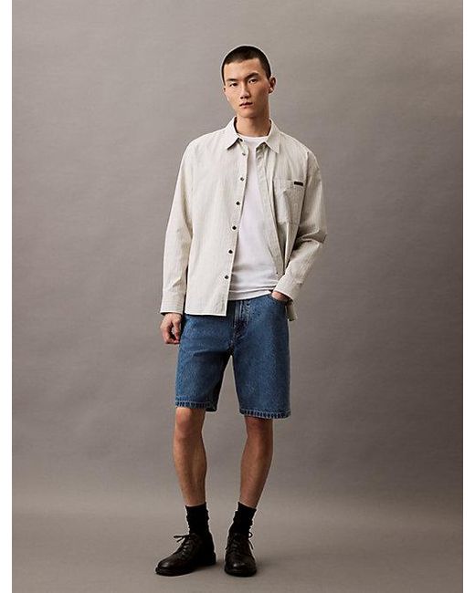 90's Regular Denim Shorts Calvin Klein de hombre de color Blue
