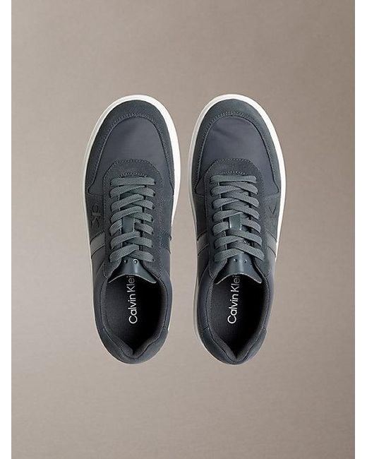 Calvin Klein Multicolor Jeans Ck Baseline Leather Signature Logo Trainers for men