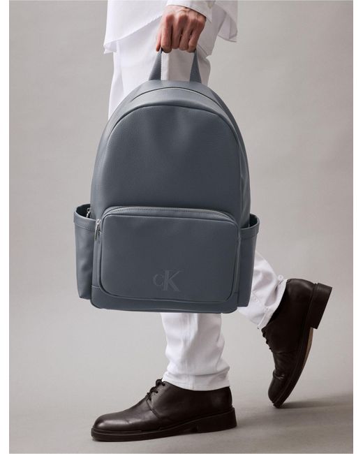 Calvin Klein Gray All Day Campus Backpack for men