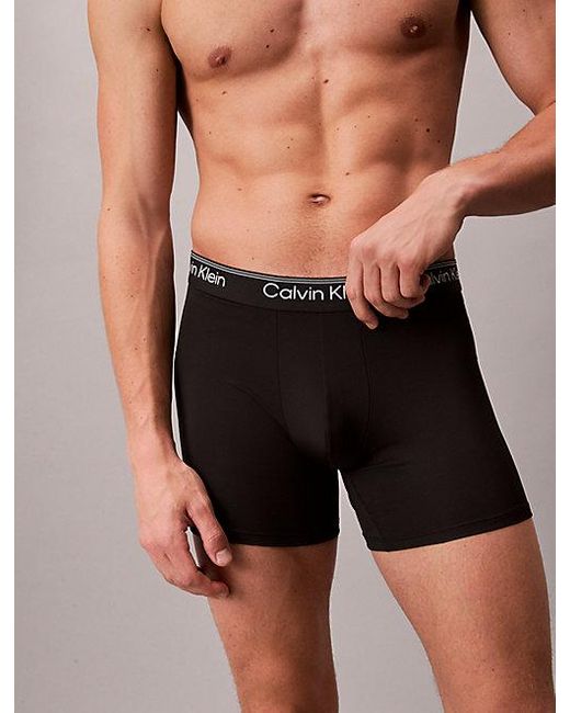 Calvin Klein 3Er-Pack Lange Boxershorts in Blue für Herren