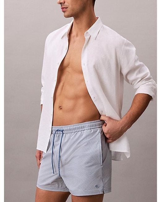 Calvin Klein Multicolor Short Drawstring Swim Shorts for men