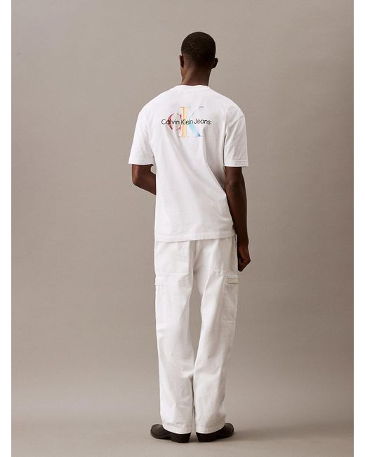 Calvin Klein Multicolor Oversized Monogram T-shirt - Pride for men