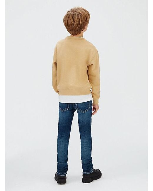 Calvin Klein Blue Jeans Mid Rise Slim Jeans for men