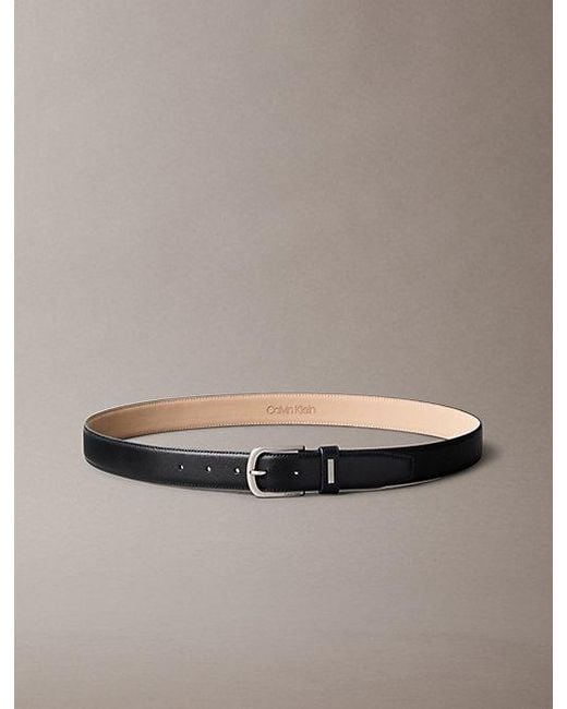 Calvin Klein Black Full Grain Leather Belt for men