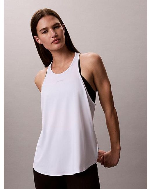 Calvin Klein Tech Tanktop in het Natural