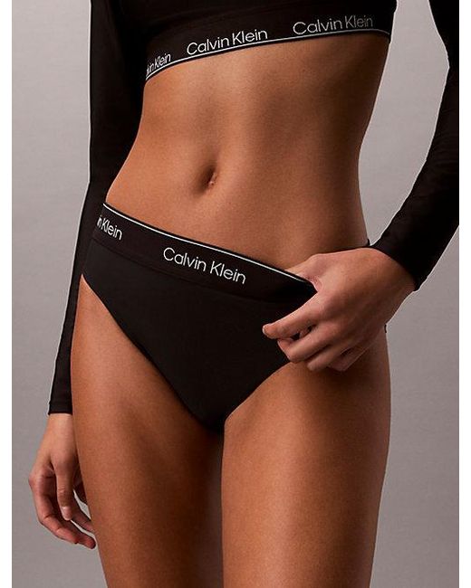 Calvin Klein Black Bikini Bottoms Ck Icon