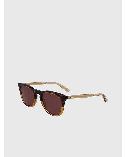 Calvin Klein Black Round Sunglasses
